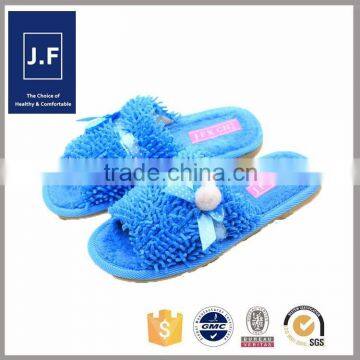 woman home soft leather open toe slipper fashion, cute new designs slippers