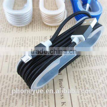 with pallet 1.5m line alloy nylon braided usb cable for samsung note5