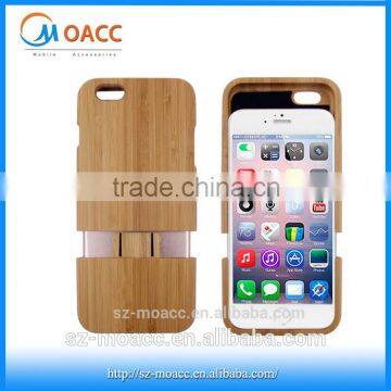 Newest real wood bamboo mobile phone case for iphone 6,detachable for iphone 6 wood case