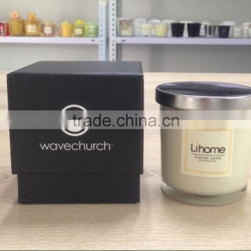 Scented candle with metal lid &carboard box