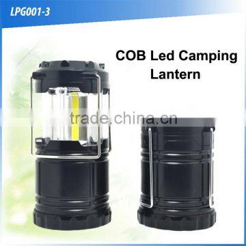 (160368) High lumen ABS plastic 3*AAA small telescopic camping COB LED Lantern