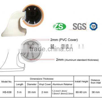 Aluminum+pvc Wall Mounted Colorful New Design High Quality Corridor Handrail photo-6