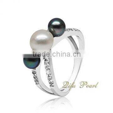 triple pearl ring