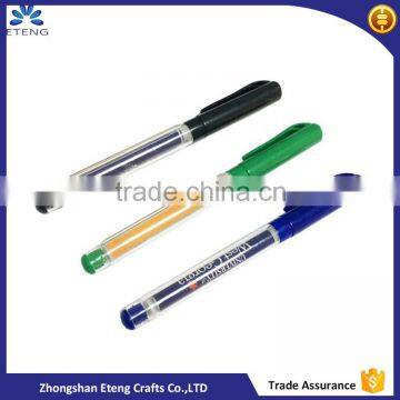 Fashion custom printing retractable banner pens,pull out banner pen,plastic ballpoint pen