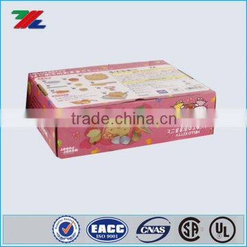 2016 CMYK printed corrugated packing box for toy packaging