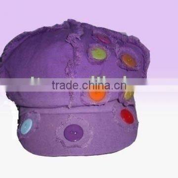 fashion cap / bucket cap / cotton cap with buttons