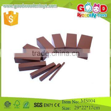 High quality and green Wooden Montessori Materials/Educational Toys Brown Stairs/Montessori Wood Sensorial Toy