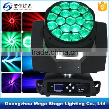 stage light china dj equipment 19x15 bee eye rgbw 4in 1 moving head light