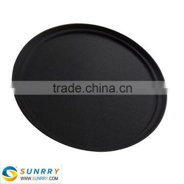 Promotional Round Anti-skid food Tray PP/Fiber glass/Rubber Circular Non-slip tray (SY-FFT20C SUNRRY)