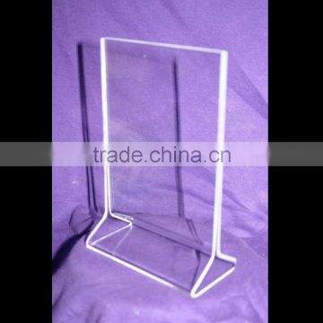 Acrylic Table Card Menu Holder Stand Restaurant 4" x 6" TH