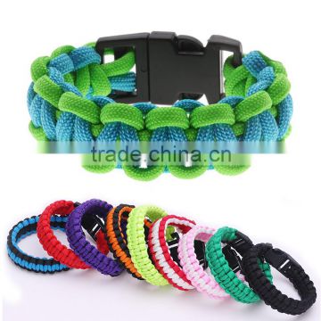 2016 New Style Multi-color 550 Survival Paracord Bracelet