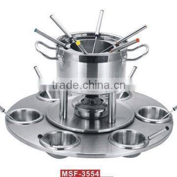 MSF classical shape high quality stainless steel chocolate fondue fountain