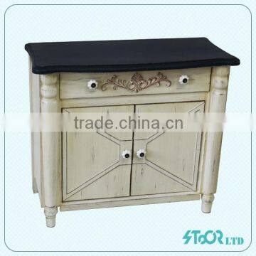 Modern Small Flower Cheap Shabby Chic Vintage Wood Storage Living Room cabinets