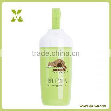 Travel Stainless Steel Double Wall Vacuum Mug With Plastic Lid