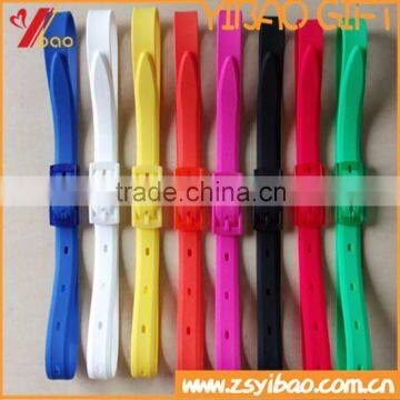 Hight quality Fashion and Eco-friendly Candy Silicone Belts Lady