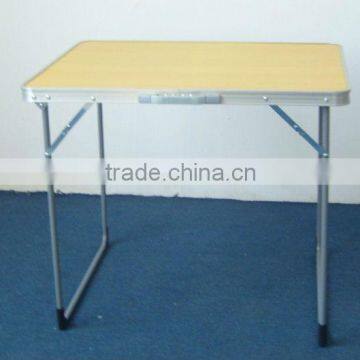 Small Yellow Lightweight Folding Camping Table photo-4
