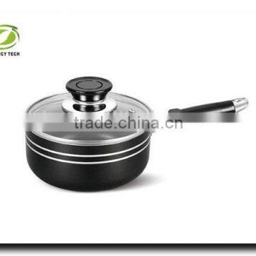 Aluminum Non Stick Coating Pressed/Forged Cookware Set Soup Pot Sauce Pan With Glass Lid Covered photo-4
