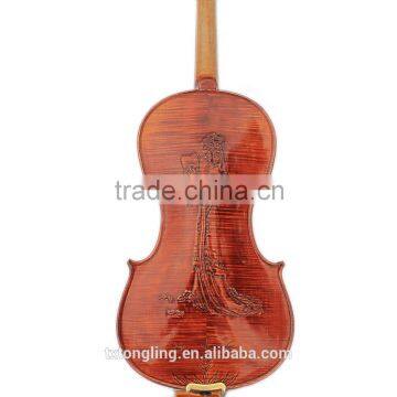 High-grade Pattern Carving Violin Tongling Violin TL006 photo-5