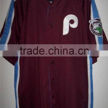 Products 2016 Custom Buttonup Baseball Jerseys Wholesale With Printing Buttonup Baseball Jersey photo-6