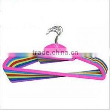 factory wholesale with logo with u notches children hanger slimline velvet hanger