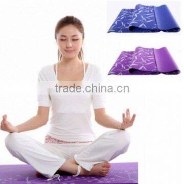 New Arrival Durable Non-slip 6MM PVC Printing Flower Yoga Mat