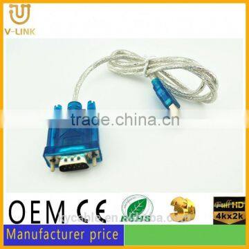 Gray usb to rs232 converter cable for Printer