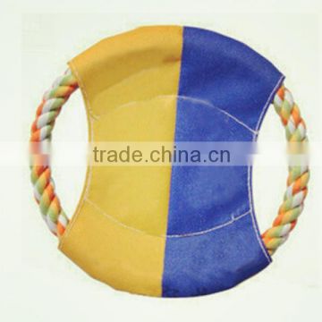 Cotton Rope Flying Disk Frisbee Tug Toy