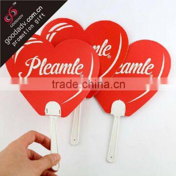 Summer promotional gift cheap pp fan / wedding souvenir fans
