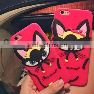 Lovely Cartoon Case Silicon Soft Back Cover for Iphone 6 Plus New