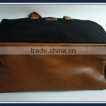 Canvas Tote Bag With pu Leather Handles photo-2