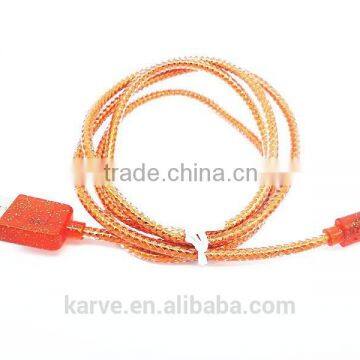 2014 colorful micro perfume cable micro micro usb data cable download usb data cable