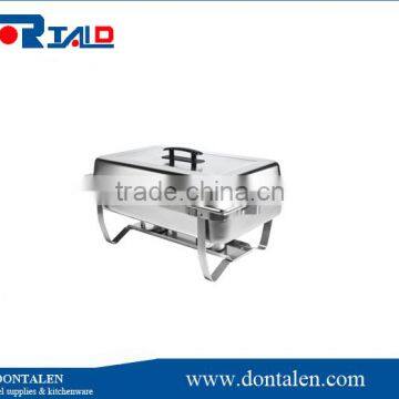 Folding Chafing Dish Warming Tray Buffet Warmer Caterer Stainless 8 Quart
