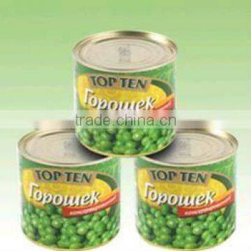 canned green peas