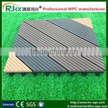 composite decking solid for wood plastic composite deck with DIY style/Composite decking in durable and anti-slip features