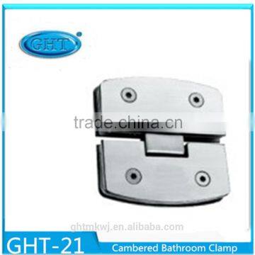 China Stainless Steel Cambered 180 Degree Bracket Bathroom Glass Clamp