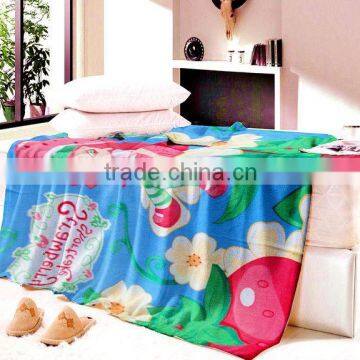 Knitted Wholesale Polar Fleece Print Blanket