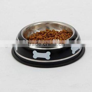 Excellent non-slip strips wholesale stainless steel dog bowl
