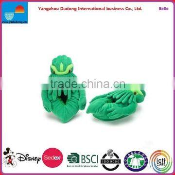 Plush Slippers / Plush Green Slippers / Plush Indoor Slippers