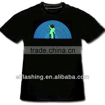 New Sound Activated LED EL T-Shirt for children