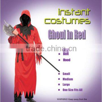 Halloween Men's Monk Ghoul Costume Robe cosplay instant costume in red