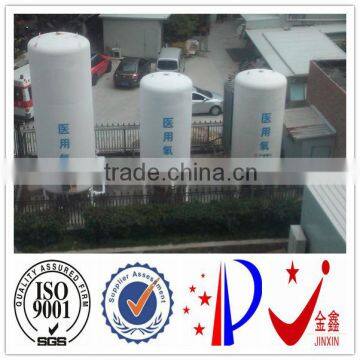 manufacture of the iso standard liquid O2 storage tank for hospital with carburettor and competive price in different size