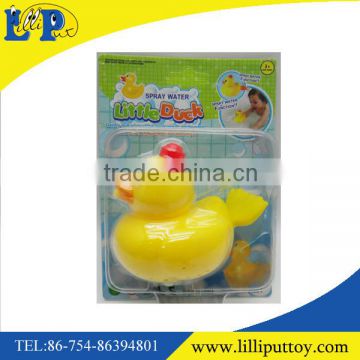 Cartoon spray yellow duck bath toy