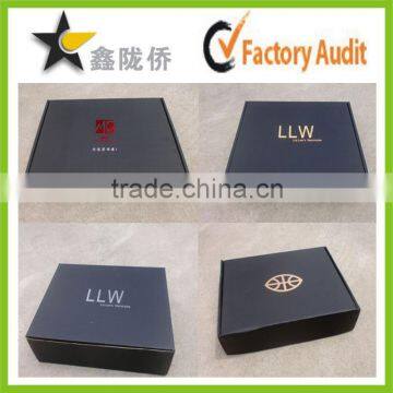 Factory Price Black Custom Printed Logo Corrugated Shipping Boxes                        
                                                Quality Choice