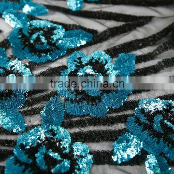 Sequin Embroidery Cloth;3mm+3mm Gold Embroidery Cloth;Polyester Fiber;dress, Home Textile Toys Crafts Use photo-5