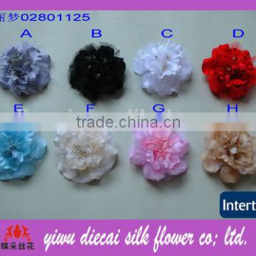 Hot craft fabric flower corsage