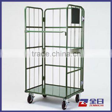 Nest Away Folding Rolling Storage Cage/ Pallet Steel Trolley