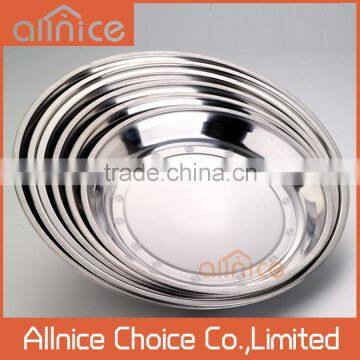 Wholesale Tableware Stainless Steel Buffet Tray/ Dinner Plate/Stainless Steel Food Plate for home restaurant