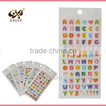 letter puffy sticker