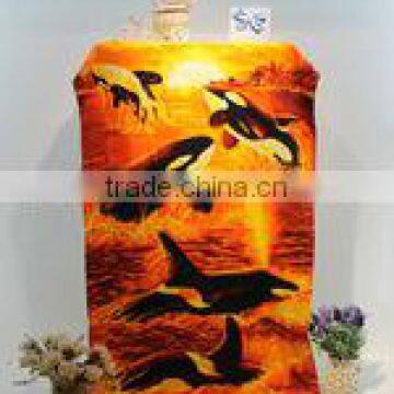 Photo printed beach towel of China