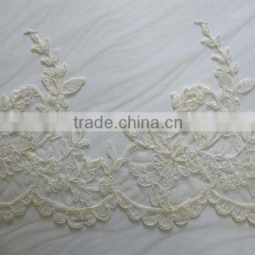 african cords fabric lace manufaturer for garment/100%polyester swiss voile lace for bridal lace